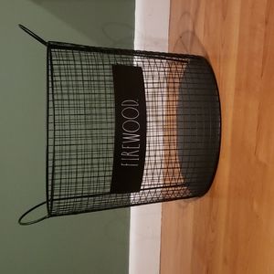 RAE DUNN FIREWOOD METAL/WIRE BASKET